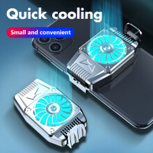 (Silver, USB Plug-in) H15 Universal Portable Mobile Phone Game Cooler Cooling Fan Radiator for iPhone