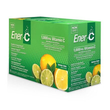 Ener C Lemon Lime Box of 30 Effervescent Vitamin C Drink Mix Packets for Immune Support, Energy & Hydration