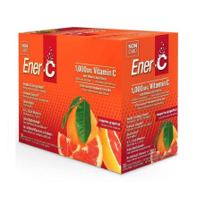 Ener C Vitamin C Effervescent Drink Mix Tangerine Grapefruit 30 Sachets Delicious Caffeine Free Immune and Energy Support Powder