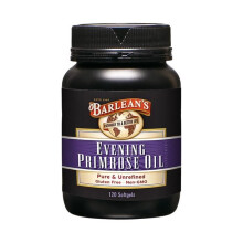 Barleans Evening Primrose Oil 120 Softgels Pure Cold Pressed Source of Gamma Linolenic Acid for Womens Wellness and Glowing Skin