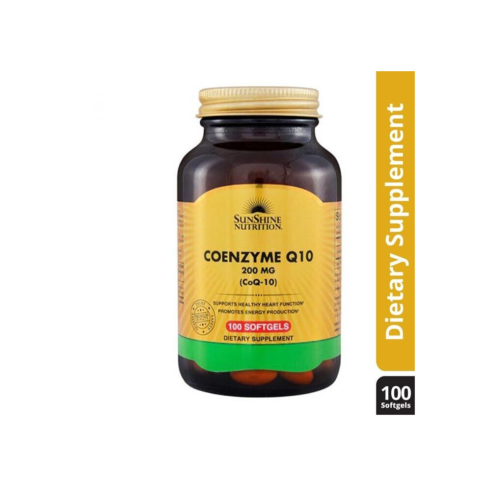 Sunshine Nutrition Coenzyme Q10 200mg 100 softgels