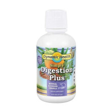 Dynamic Health Simply Digestion Plus 16 oz Herbal Digestive Support Liquid Supplement for Gut Health Enzymes and Daily Wellness