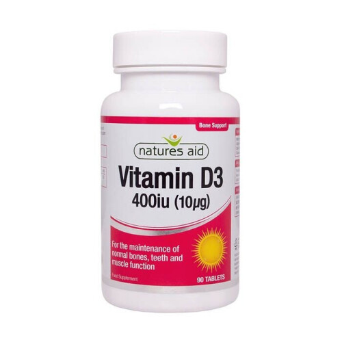 Natures Aid Natures Aid Vitamin D3 400 IU Tablets 90's