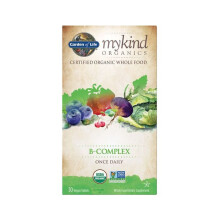 Garden of Life MyKind Organics B-Complex Whole Food B Vitamin Supplement for Energy, Stress Support & Metabolism