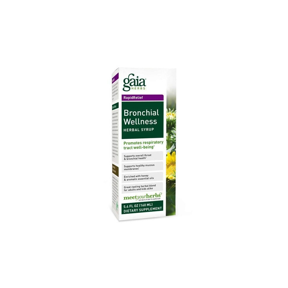 Gaia Herbs Bronchial Wellness Herbal Syrup 5.4 Oz