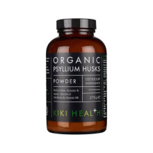 Kiki Health Organic Psyllium Husks 275 g High Fiber Supplement for Digestive Health, Gut Support & Regularity