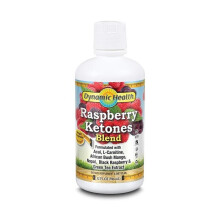 Dynamic Health Raspberry Ketones Juice 32 oz Liquid Dietary Supplement with Green Tea and L Carnitine for Metabolism and Weight Management