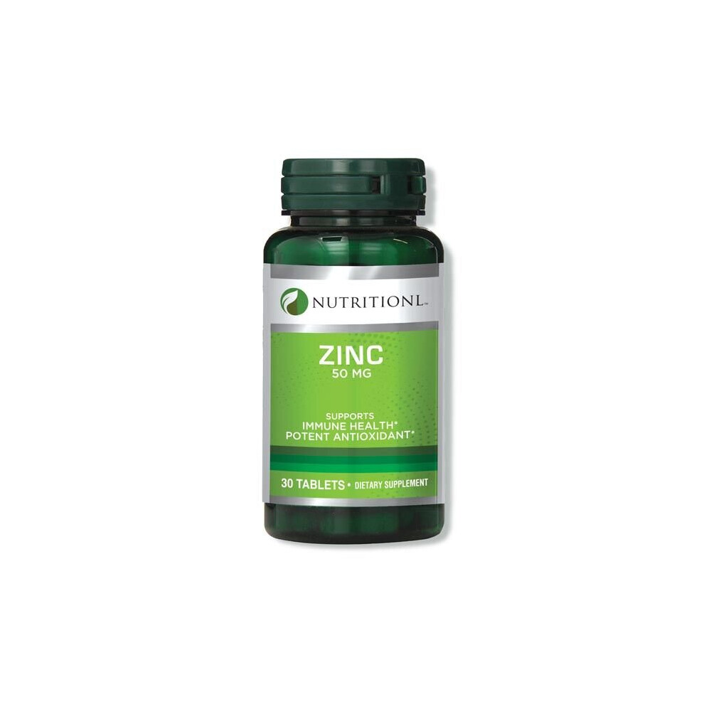 Nutritionl Zinc Health Supplement | Antioxidant Support Formula - 50Mg Tabs 30'S