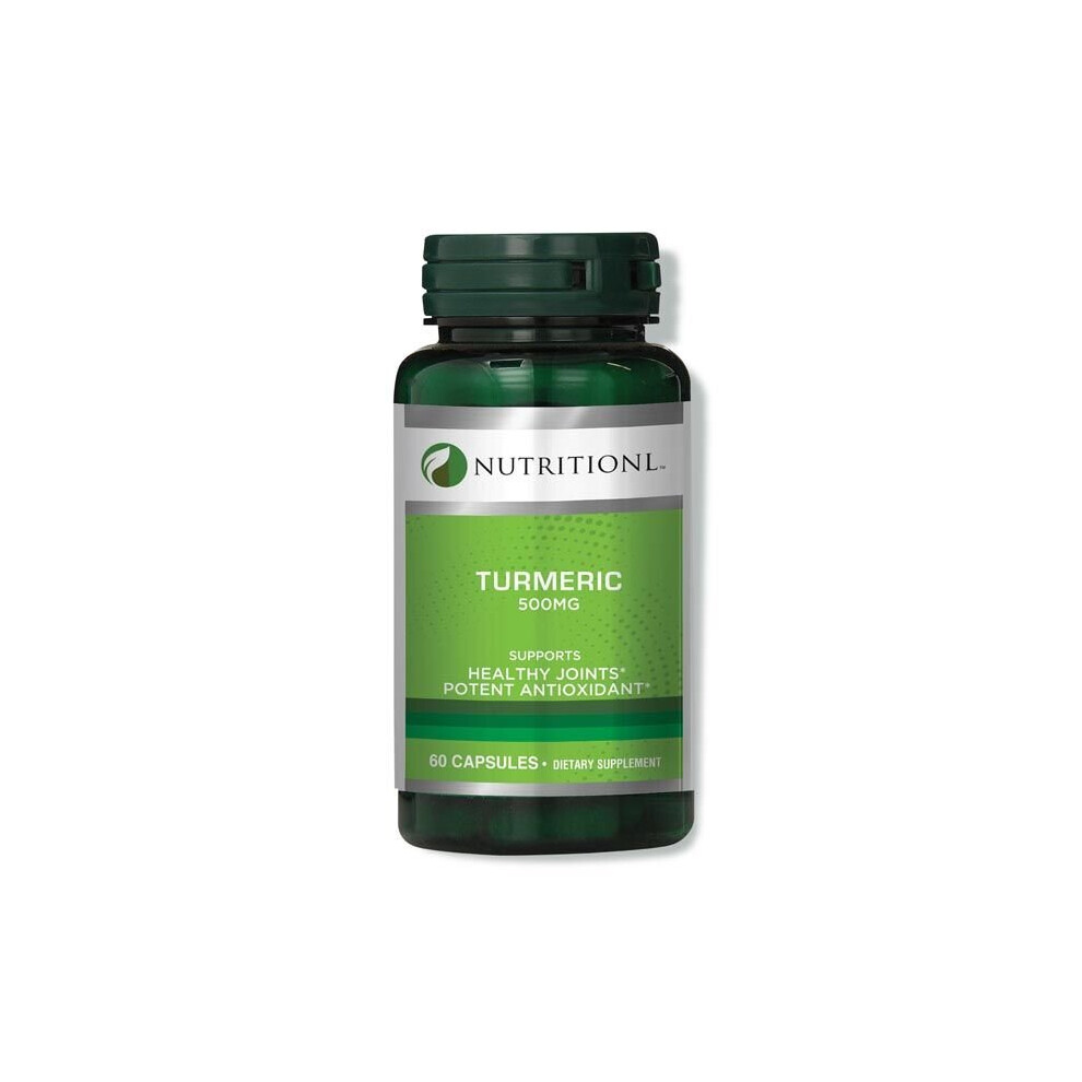 Nutritionl Turmeric 500 Mg 60 Capsules Curcumin Supplement For Joint Health, Inflammation & Immune Support