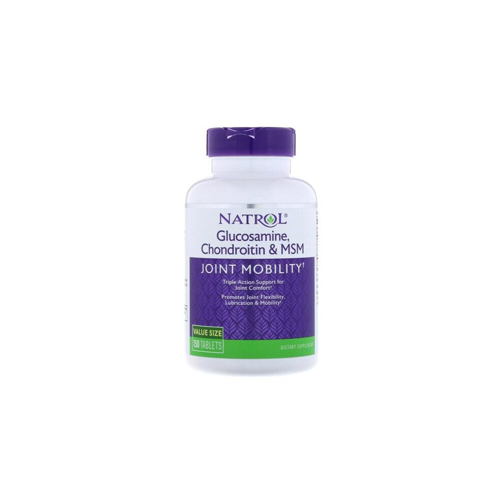 Natrol Glucosamine Chondroitin MSM 150 Tablets