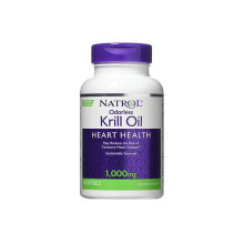 Natrol Omega 3 Krill Oil 1000 mg 30 Softgels Odorless Omega 3 Supplement for Heart Brain Joint Support and Better Absorption