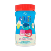 Solgar U Cubes Calcium with D3 Gummies 60 Count Childrens Calcium Supplement for Bone Teeth and Immune Support