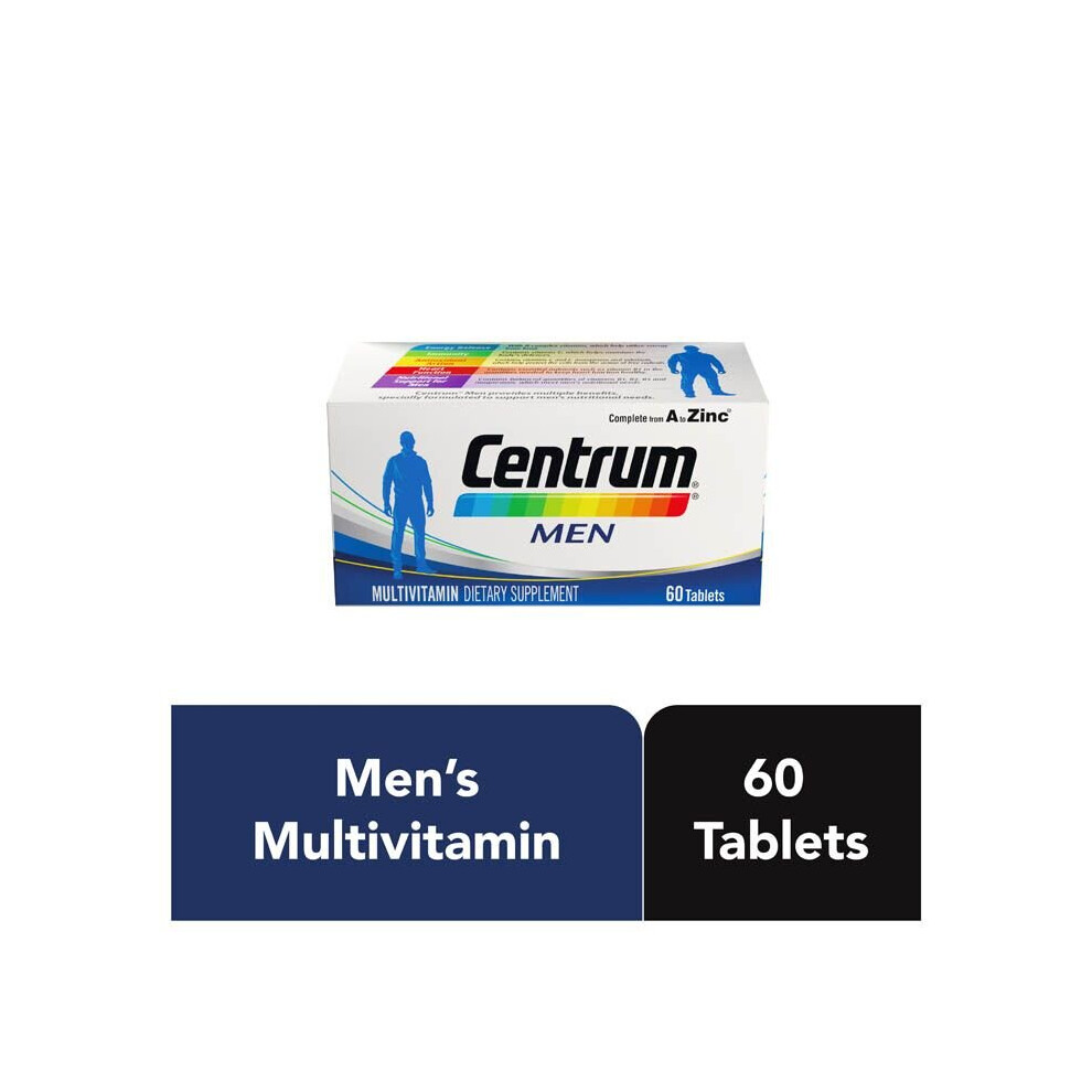 Centrum Men A To Zinc Multivitamin Tablets 60's Bottle