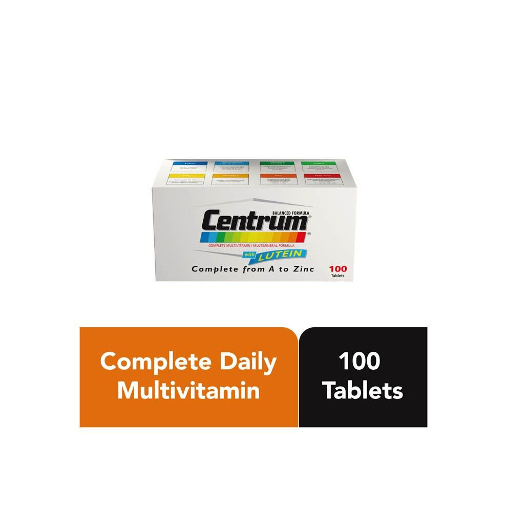 Centrum With Lutein 100 Tablets