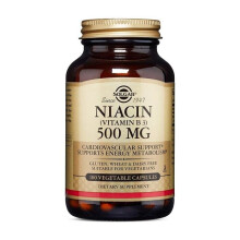 Solgar Niacin (Vitamin B3) 500 mg Vegetable 100 Capsules