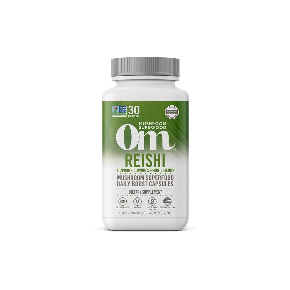 Om Reishi Mushroom Superfood 90 Vegetable Capsules