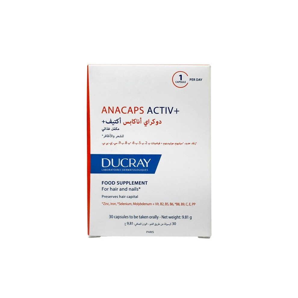 Ducray Anacaps Activ Plus Capsule 30's