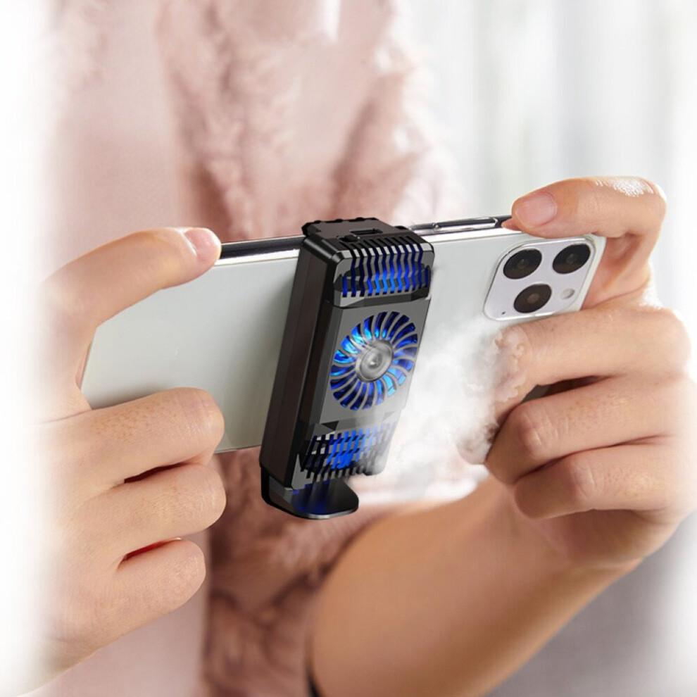 (Silver) Portable Universal Mobile Phone Gaming Radiator USB Cooler Heat Sink Cooling Fan