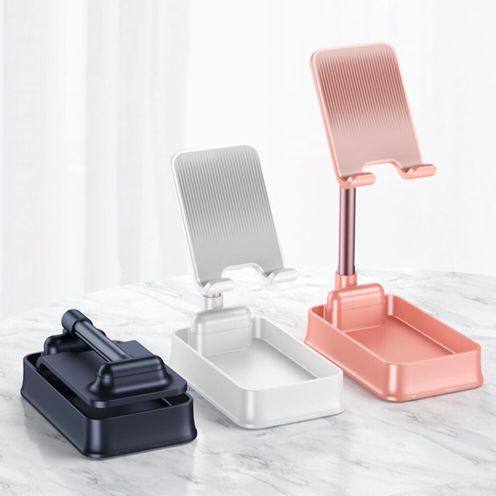 (Golden) Mini Portable Foldable Desktop Mobile Phone Tablet Storage Container Bracket Golden 9424349305069