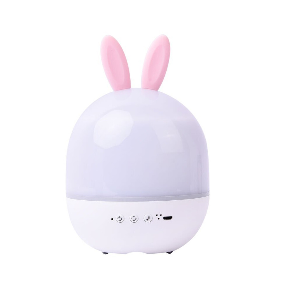 Cute Rabbit Shaped Multi Light Projection Lamp with Remote Control & USB Cable