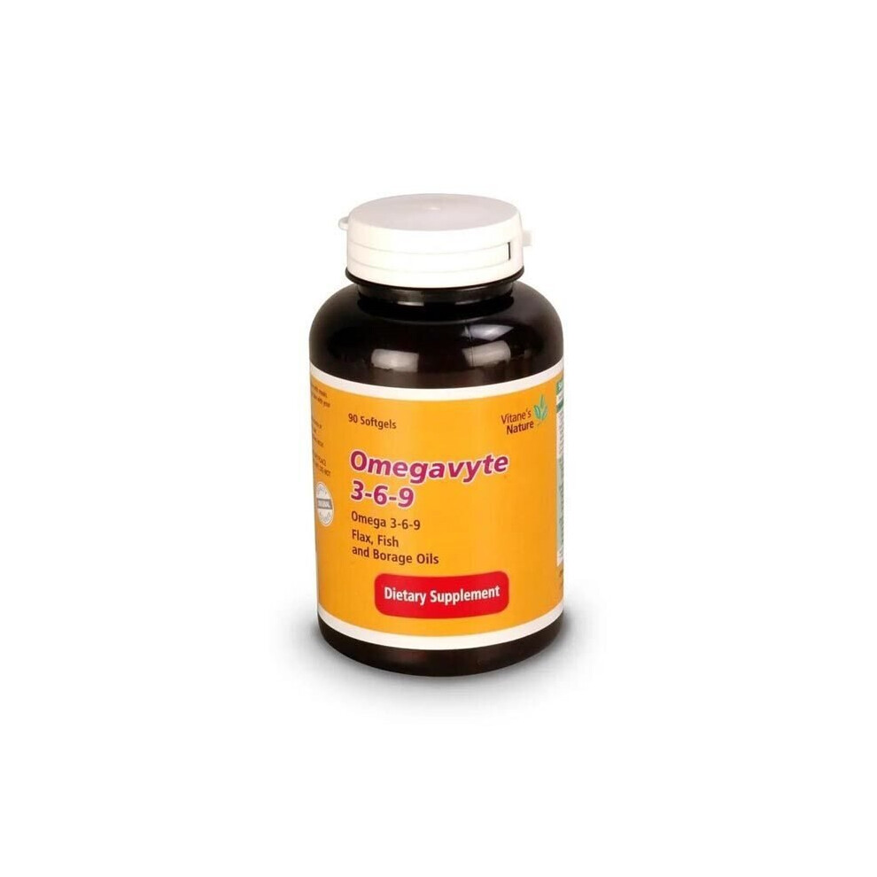 Vitane Omegavyte 3 6 9 90 Capsules Omega Fatty Acids Supplement For Heart, Brain & Joint Health