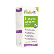 Gaia Herbs Kids Bronchial Wellness 3 oz Herbal Syrup for Respiratory Support, Seasonal Wellness & Immune Health