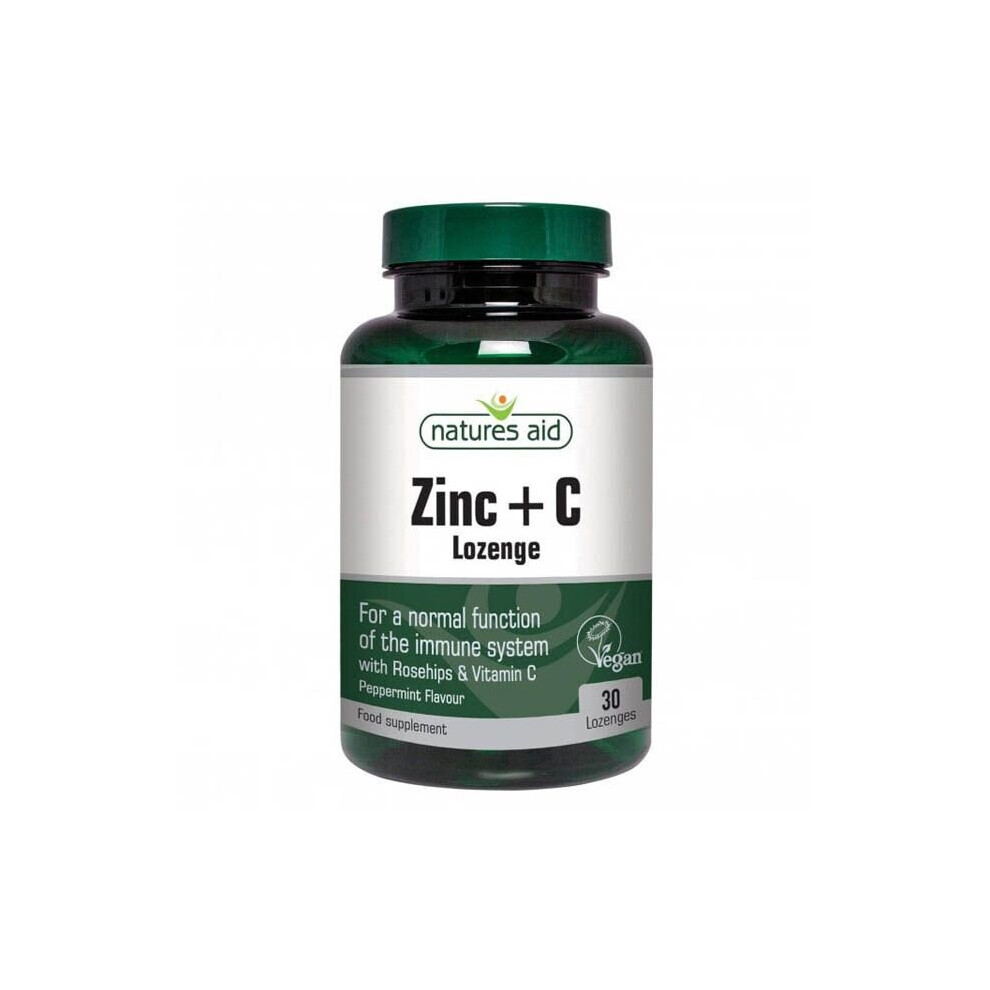 Natures Aid Zinc + Vitamin C Lozenges 30's