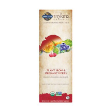 Garden of Life Mykind Organics Organic Plant-Sourced Iron + Herbs Cranberry-Lime Liquid