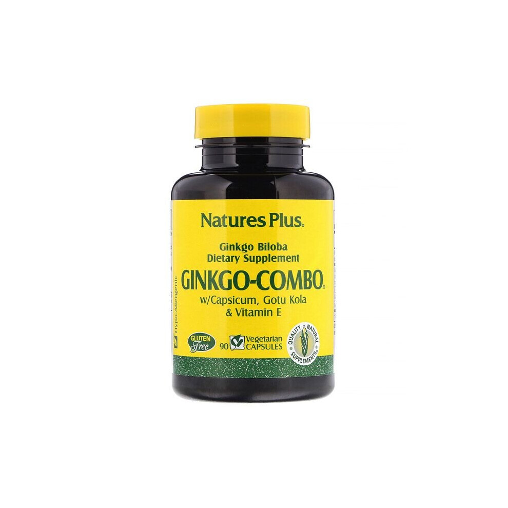 Natures Plus Ginkgo Combo Vegetarian Capsules 90'S