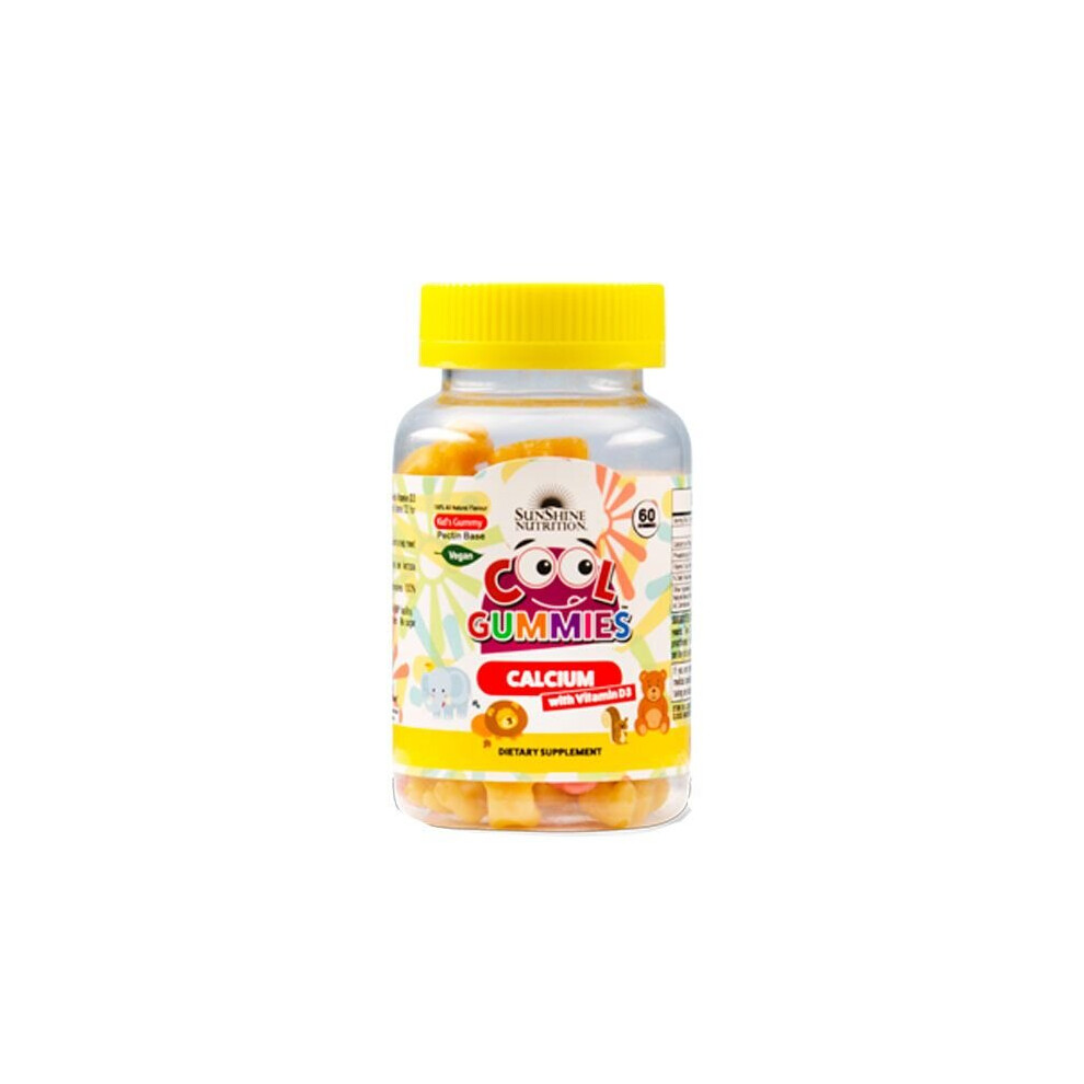Sunshine Nutrition Cool Gummies Calcium With D3 60'S
