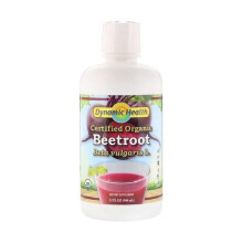 Dynamic Health Organic Beetroot Juice 32 Oz Natural Beet Juice for Energy, Circulation & Cardiovascular Support