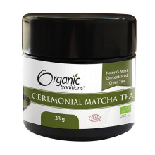 Organic Traditions Ceremonial Matcha Tea 33 g Pure Premium Green Tea Powder Rich in Antioxidants for Natural Energy and Mental Focus
