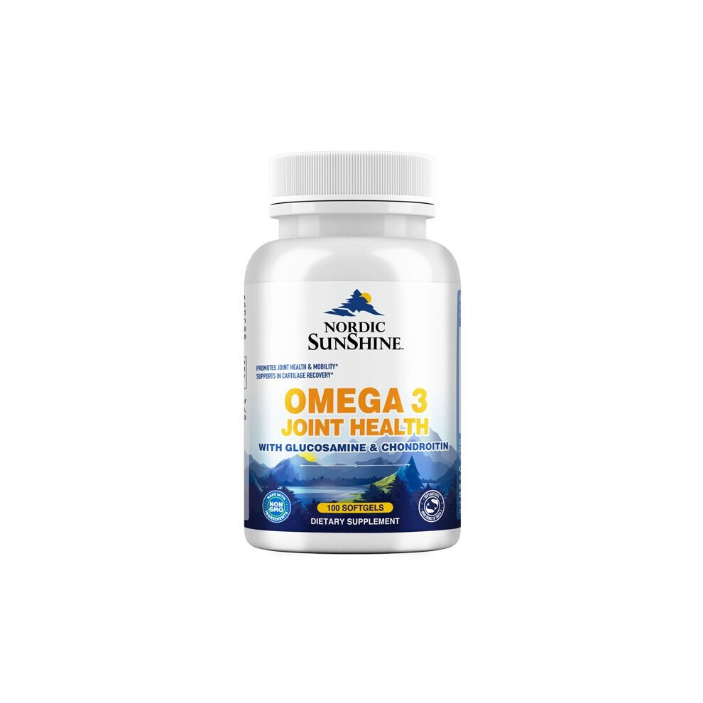 Nordic Sunshine Omega 3 Joint Health With Glucosamine & Chondroitin 100 Softgels