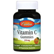 Carlson Vitamin C Gummies Delicious Immune Support in Chewable Form 250mg 60s