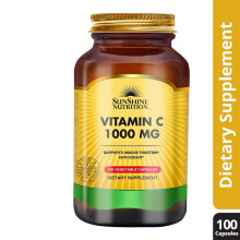 Sunshine Nutrition Vitamin C 1000Mg Vegetable Capsules 100's Immune Support