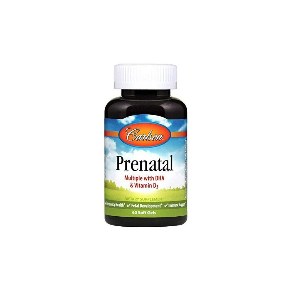 Carlson Prenatal Multi With Dha 60 Softgels