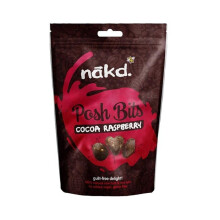Nakd Cocoa Raspberry Posh Bits 130 g 6 Count Gluten Free Fruit and Nut Snack Bites with Rich Cocoa for Healthy Indulgence and On the Go