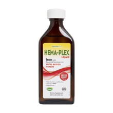 Natures Plus Hema-Plex Liquid 250 ml Iron Supplement for Energy, Blood Health & Vitality Support