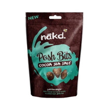 Nakd Cocoa Sea Salt Posh Bits 130 g 6 Count Raw Fruit and Nut Bites Gluten Dairy Free Vegan Friendly Healthy Indulgent Snack Pouch Pack