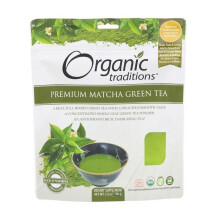 Organic Traditions Premium Matcha Tea 100 g Authentic Japanese Green Tea Powder Rich in Antioxidants for Energy Focus and Metabolic Support