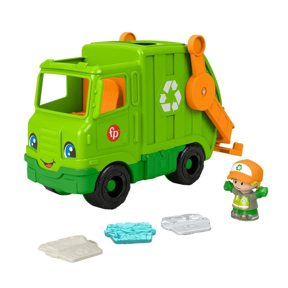 Fisher Price Little People Recycling Truck Multicolour