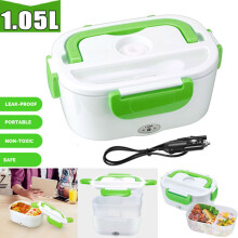 Portable Electric Heating Lunch Box 12V 24V Bento Travel Food Heater Car Plug