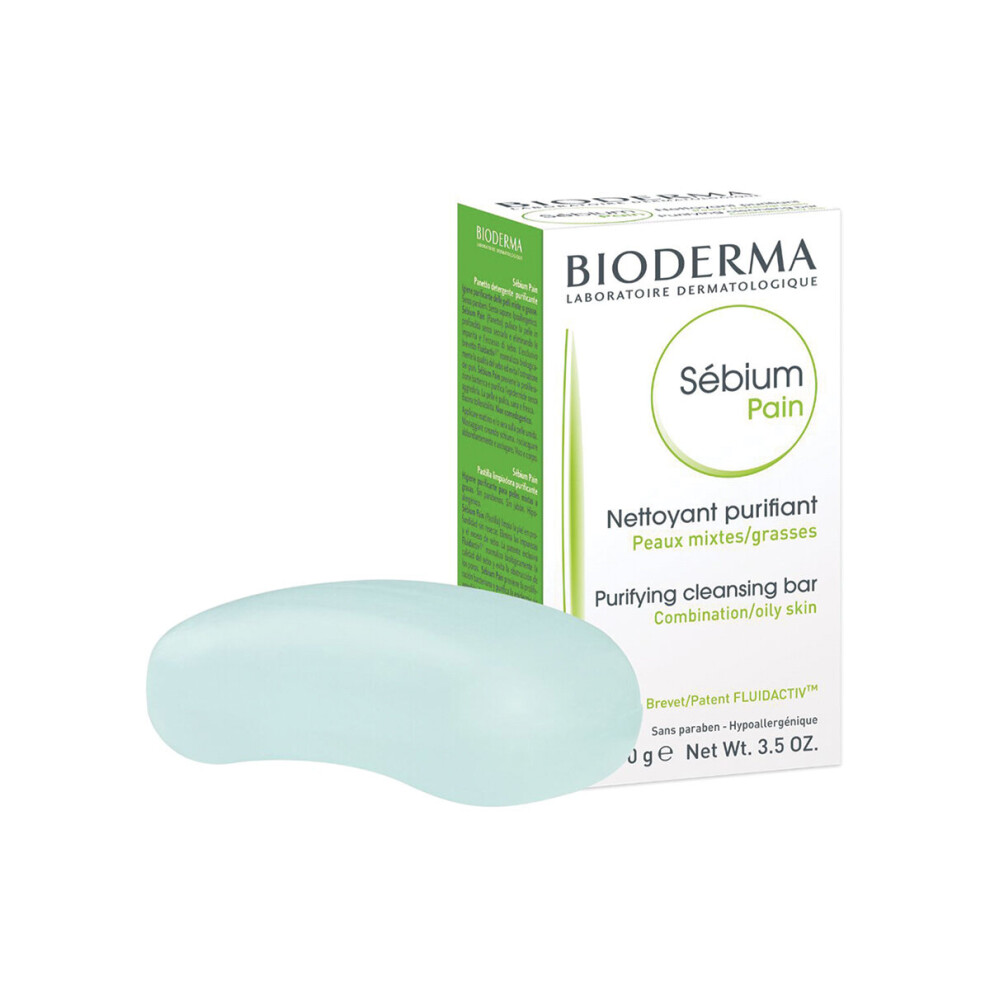 Bioderma Sebium Bar 100G Purifying Cleansing Bar Paraben Free & Soap Free