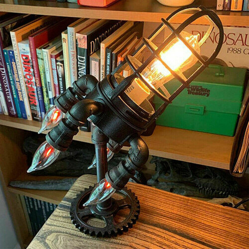 Table Lamp Industrial Rocket Lamp Ship Lamp Retro Steampunk Rocket Lamp Gift 1