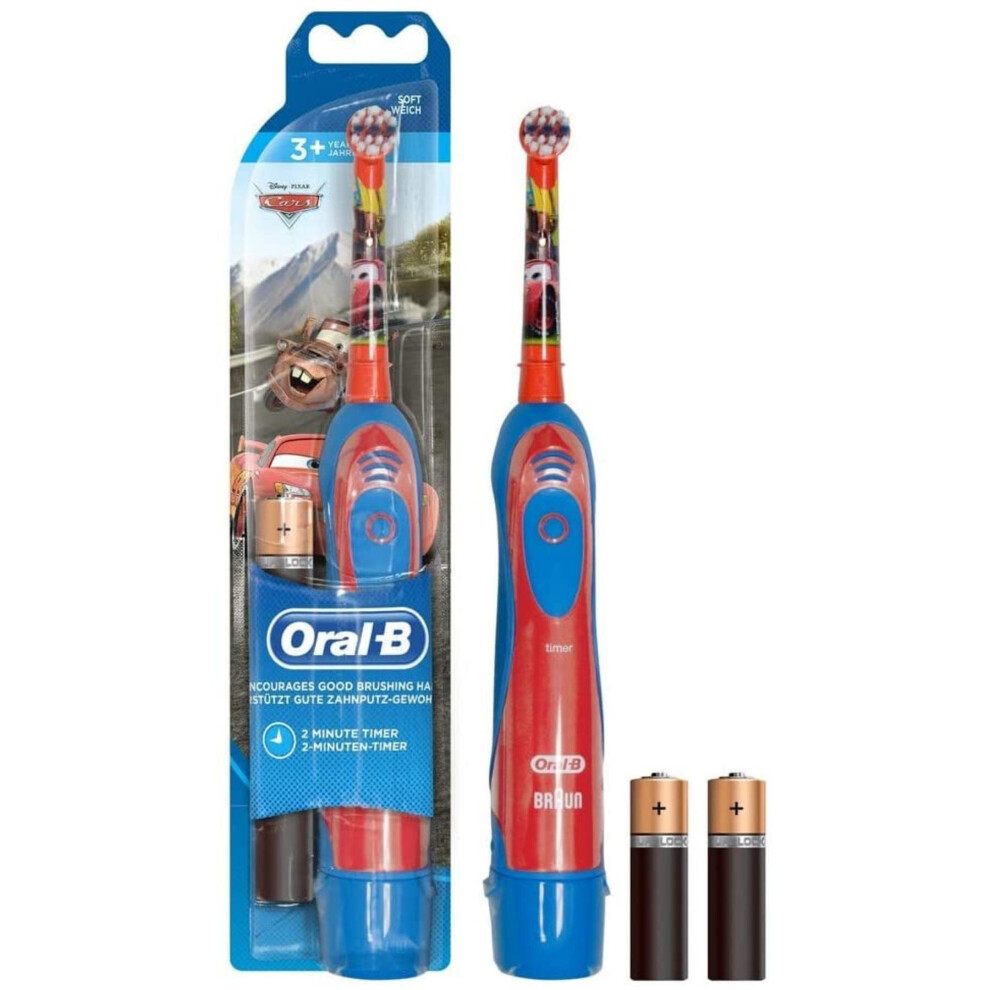 Oral-B Advance Power 3+ Kids Battery Toothbrush - Disney Cars Design-image-OPC-P9XBRS-NEW