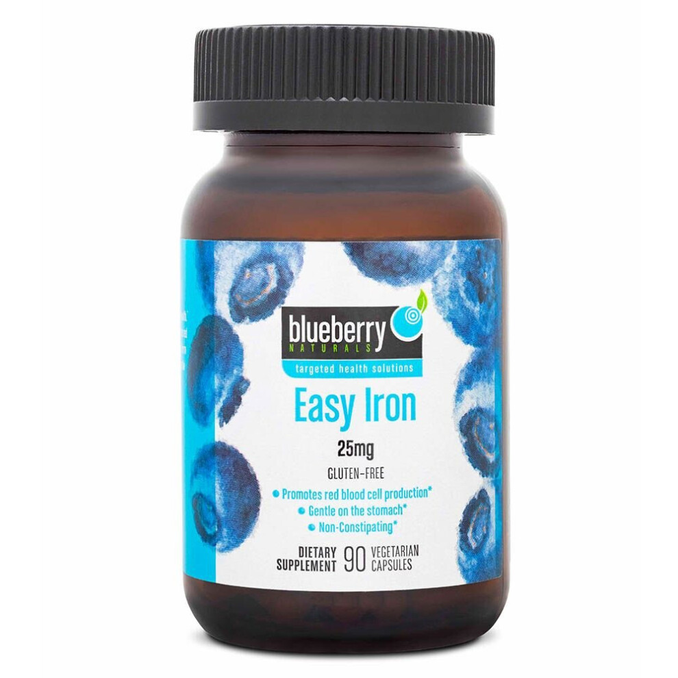 Blueberry Naturals Easy Iron 25 Mg Vegetarian Capsules 90'S B0265