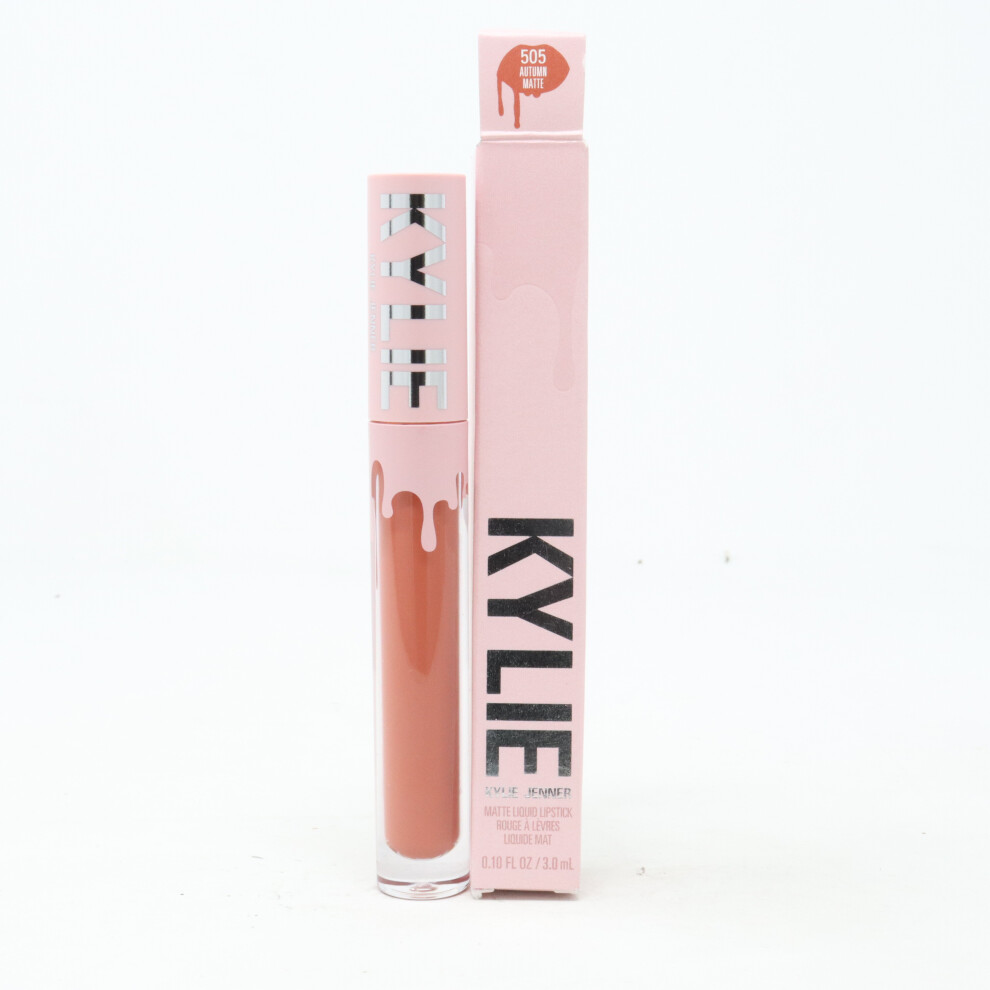 New Kylie Jenner (505 Autumn) Kylie Matte Liquid Lipstick 0.10Oz/3.0Ml With Box