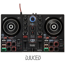 Hercules DJControl Inpulse 200 USB DJ Controller Twin Deck with Jog Wheels and Tempo, Beat Learning Assistant and DJUCED Mix Software