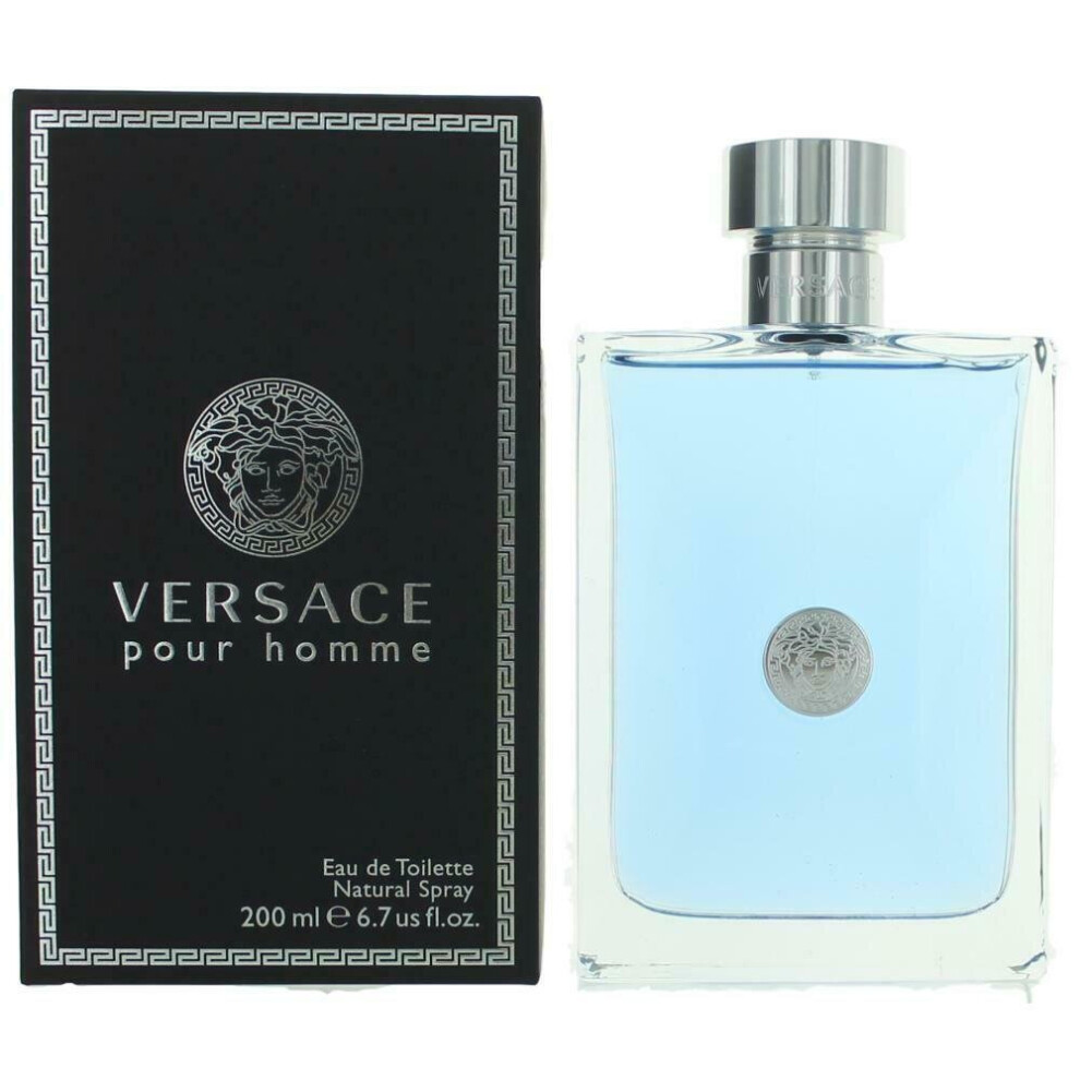 Versace Pour Homme by Versace, 6.7 oz EDT Spray for Men Eau De Toilette