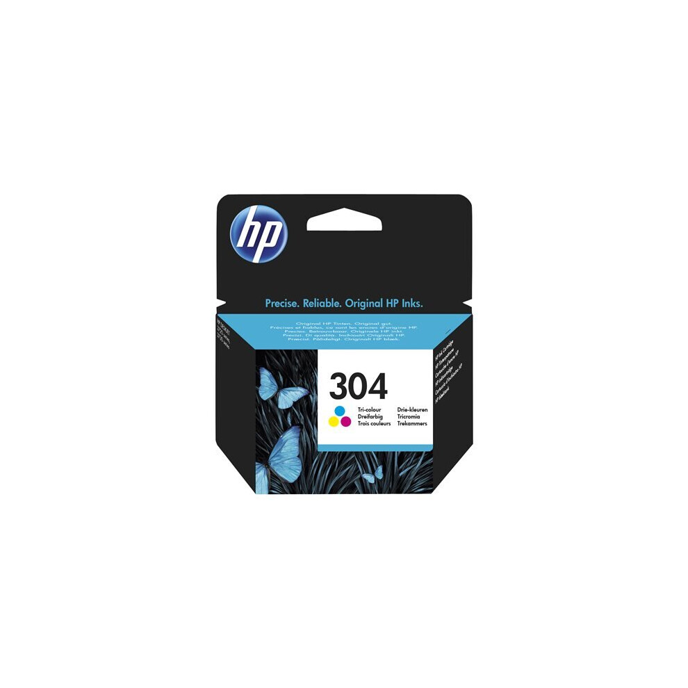 HP 304 - Colour (cyan, magenta, yellow) - original - ink cartridge - for AMP 130, Deskjet 26XX, 37XX, Envy 50XX